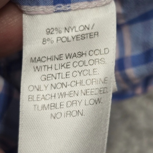 Vineyard Vines Harbor Shirt Mens Medium Blue Plaid Button Up Lightweight Vented - Picture 5 of 11